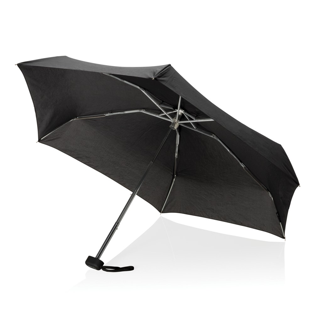 Vicloon Mini Regenschirm 210T Stoff & Aluminium Schirmständer Goldener Griff Leicht Kompakt Sonnenschutz Regenschirm Im Freien UV Faltender Regenschirm Taschenschirme Mit 6 Rippen Gelb 