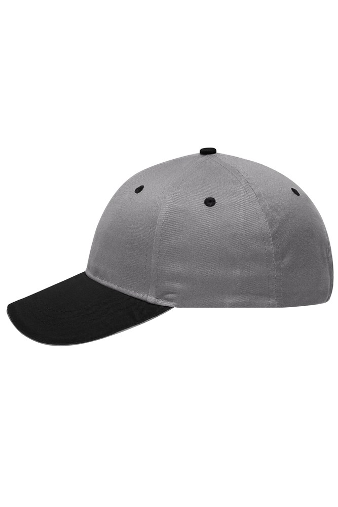 6 Panel Brushed Sandwich Cap