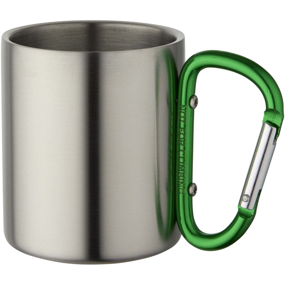 Alps 200 ml Isolierbecher mit Karabinergriff - grün