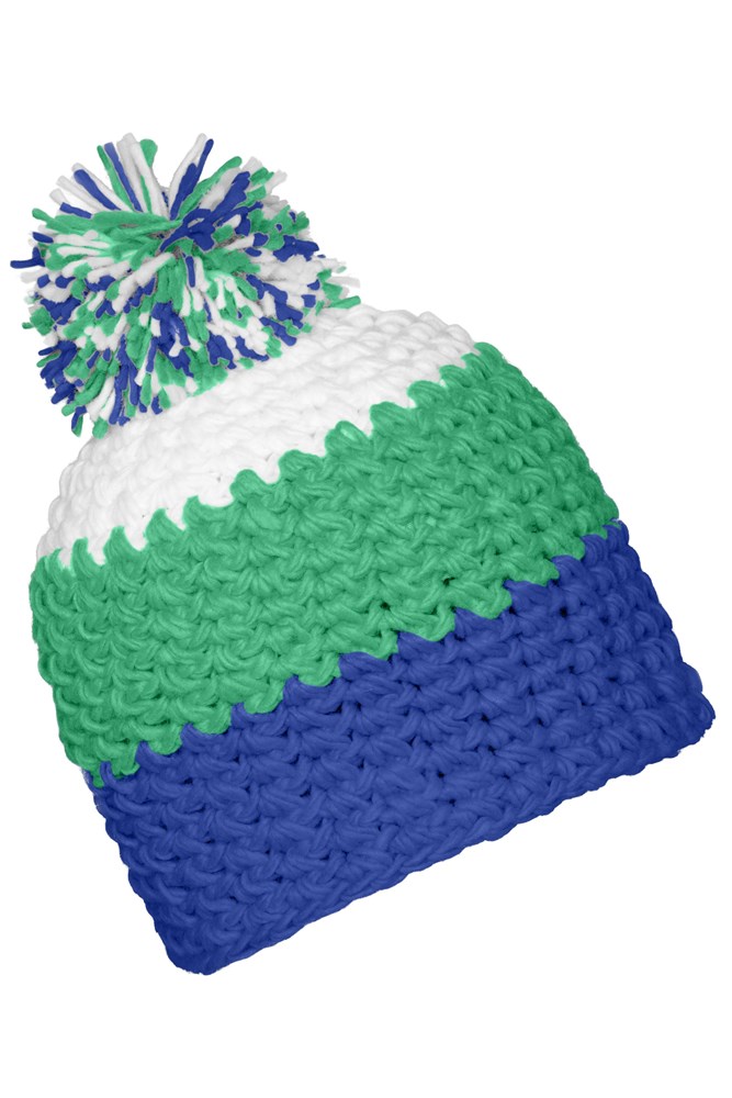 Crocheted Cap with Pompon