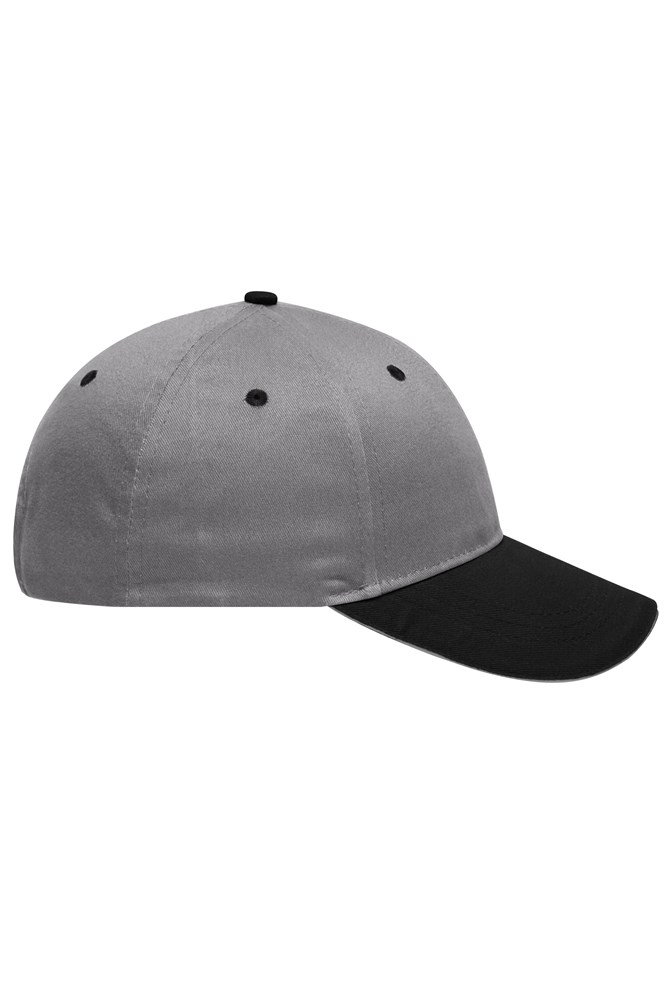 6 Panel Brushed Sandwich Cap