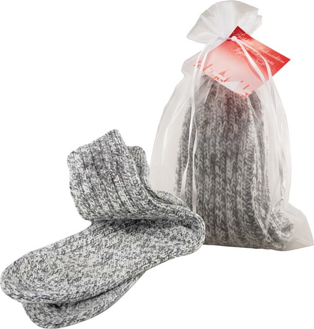 Mollig Socks im Organzasäckchen, inkl. Digitaldruck 1-4/4 c