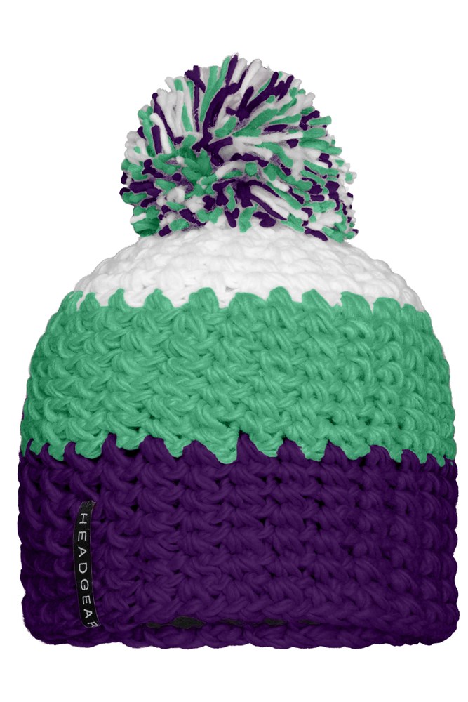 Crocheted Cap with Pompon