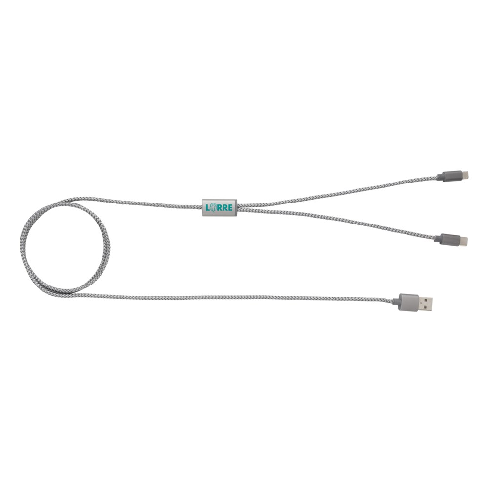 3-in-1 umwobenes Kabel