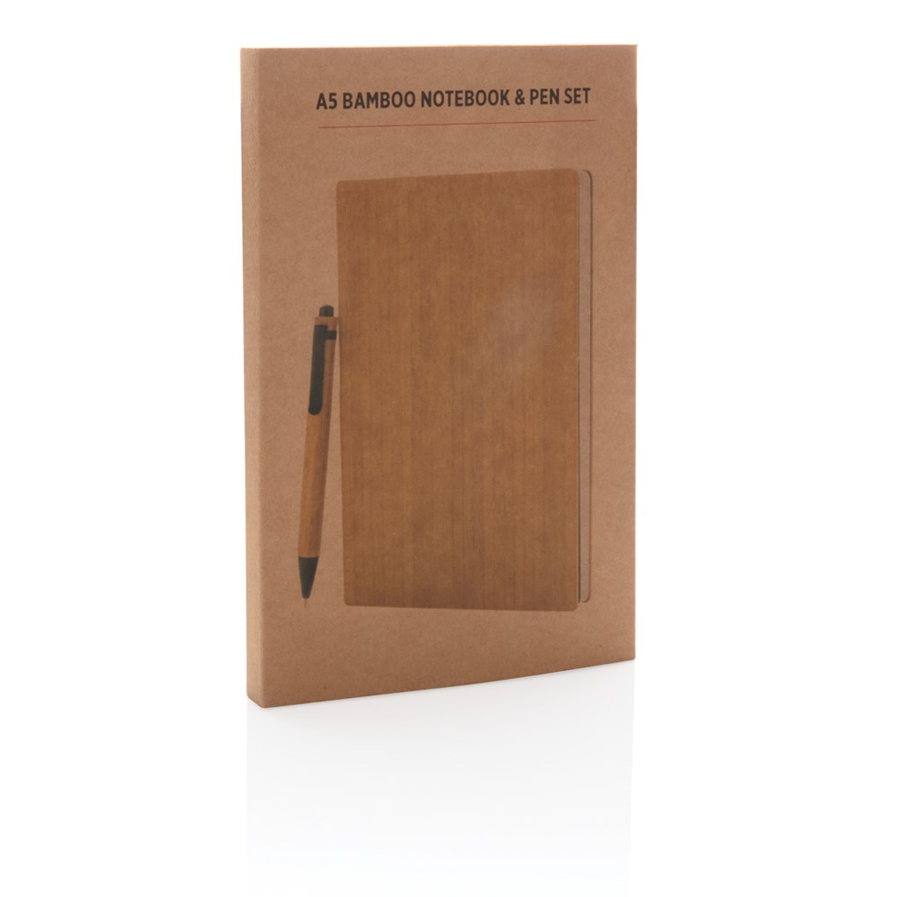 A5 Bambus Notizbuch & Stift