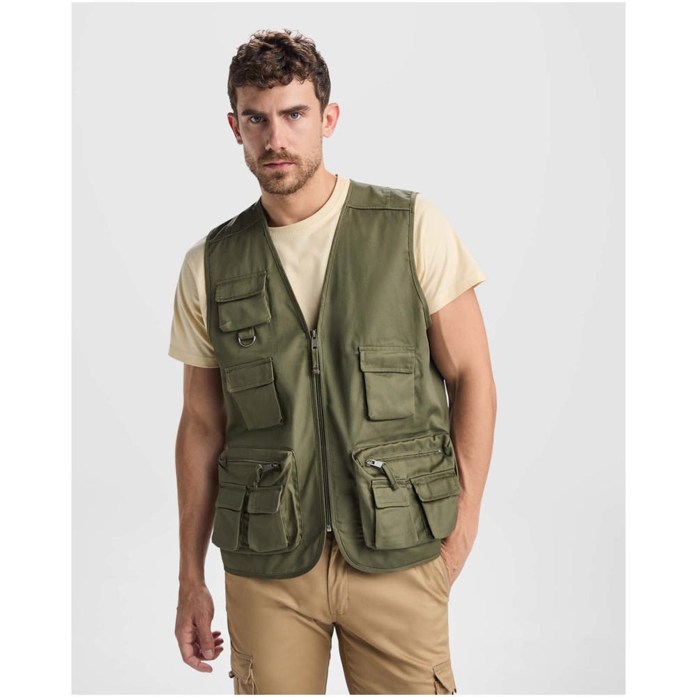 Venera Arbeitsweste mit V-Ausschnitt und mehreren Taschen, 200 g/m2 
