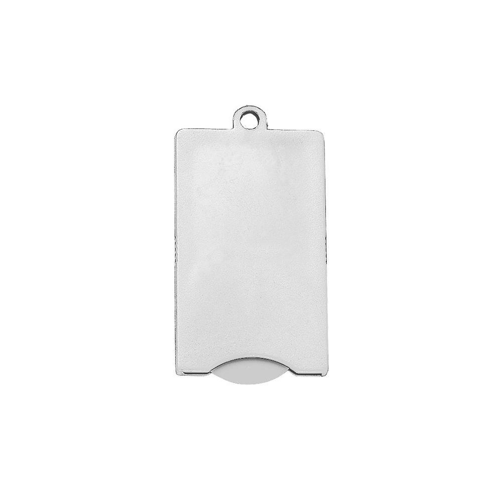 Chip-Schlüsselanhänger "Square" - weiß
