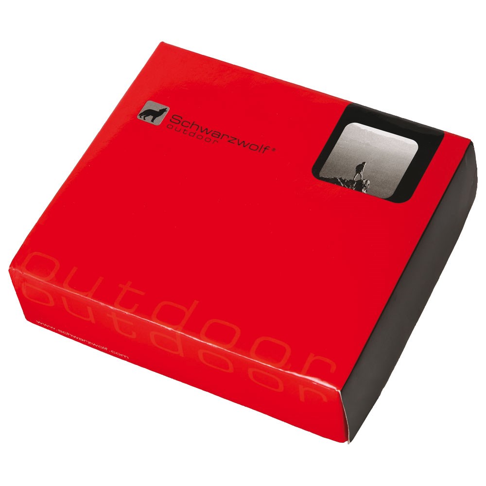 Schwarzwolf outdoor® OLYMPOS Metall-Flachmann 0,24 l, mattschwarz