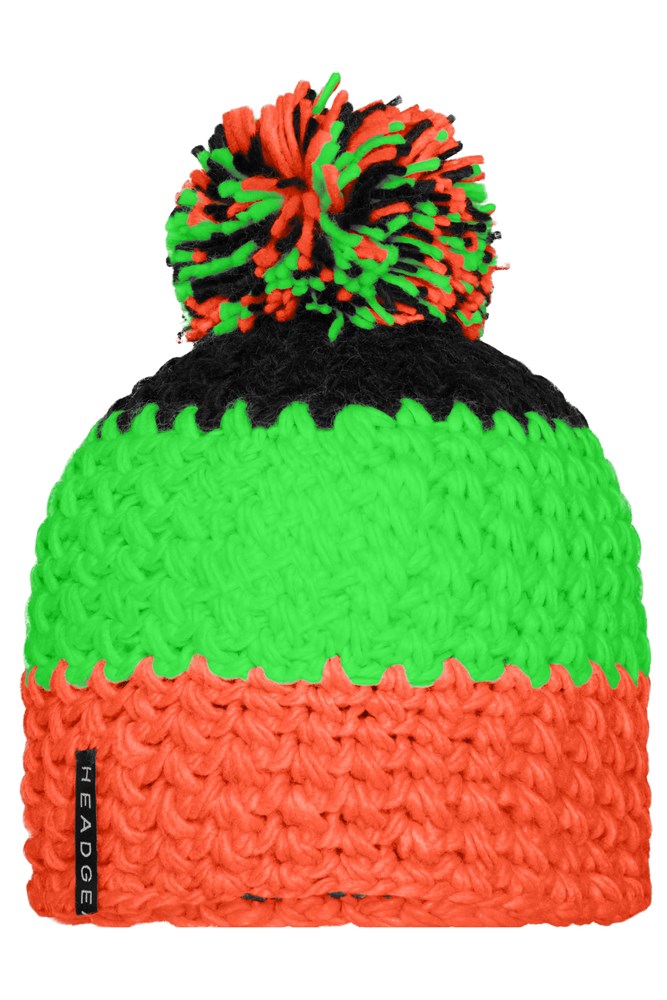 Crocheted Cap with Pompon