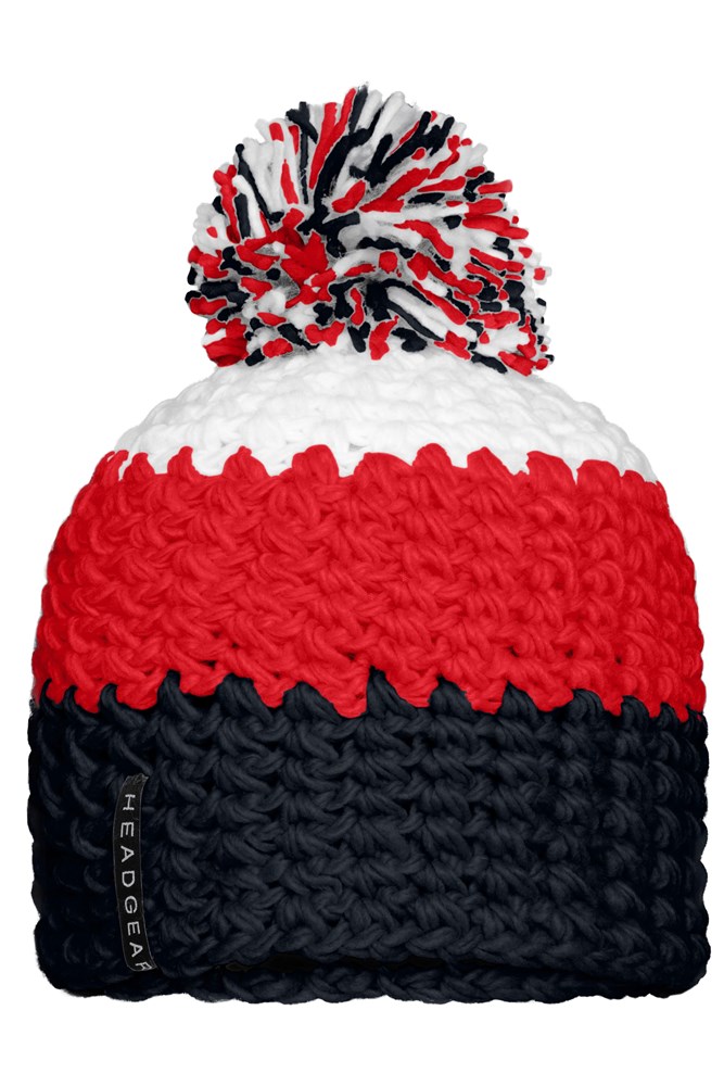 Crocheted Cap with Pompon