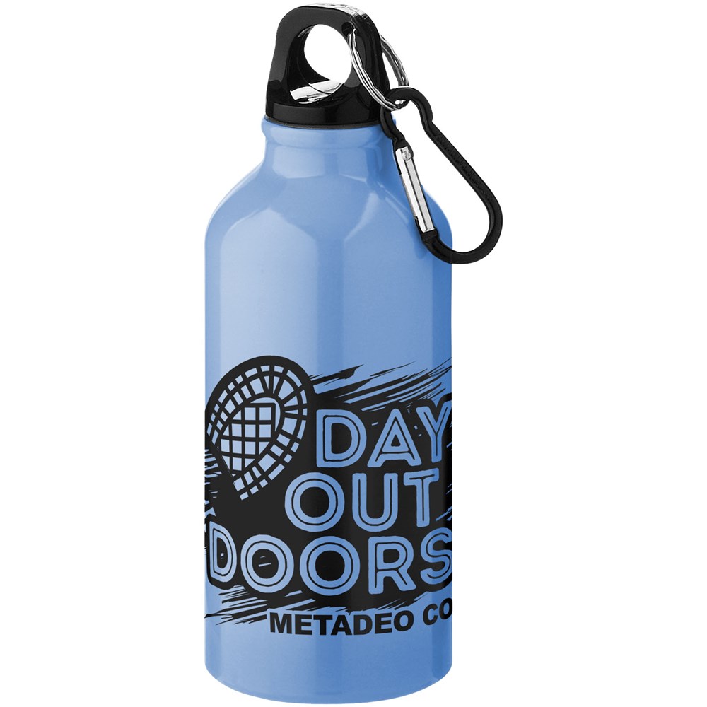 Oregon 400 ml Aluminium Trinkflasche mit Karabinerhaken